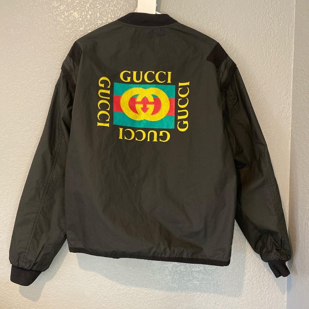 Men Gucci bomber jacket
